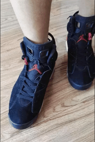 AJ6黑红复刻开箱测评 AJ6黑红复刻2019上脚图赏析