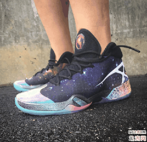 AJ30银河开箱测评 AJ30银河上脚图