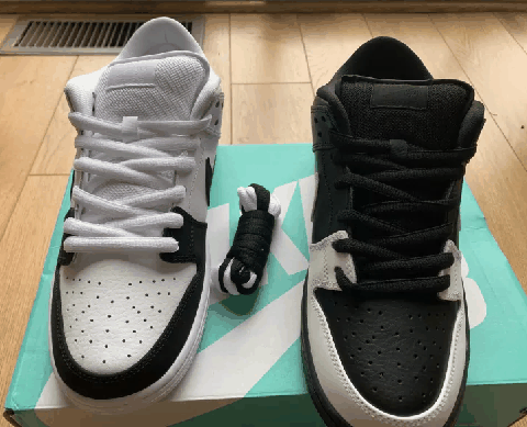 耐克dunk sb阴阳开箱测评 耐克dunk sb阴阳上脚图