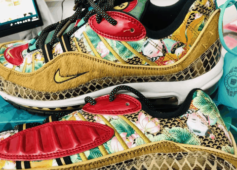 Nike air max 98 CNY开箱测评 Nike air max 98 中国年实物欣赏
