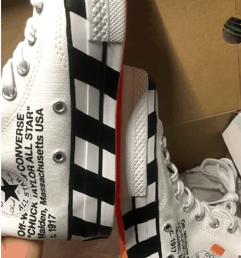 匡威 off white 联名2.0实物欣赏 匡威 off white 联名2.0搭配方法