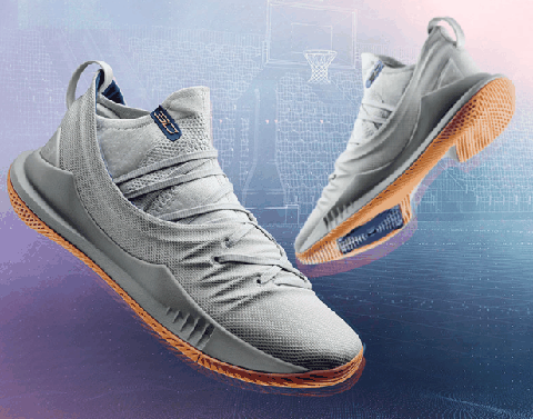 库里5灰白开箱测评 Curry 5 “Grey/Gum”实物欣赏