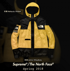 具体采用什么材质潮牌品牌暂时还未有详细信息（Supreme x THE NORTH FACE黑黄冲锋衣好看吗 Supreme x THE NORTH FACE黑黄冲锋衣多少钱）