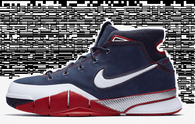 Kobe 1 Protro “USA”明早九点国内官网正式上架 Nike Kobe 1 Protro “USA” 货号：AQ2728-400 发潮牌品牌售日期：11 月 30 日 9 点 发售价格：￥1399 RMB 科比ZK1世锦赛美国配色实物好看吗 鞋身采用标志性的海军蓝与白色拼接呈现（Kobe 1 Protro “USA”在哪买 科比ZK1世锦赛美国配色实物好看吗）