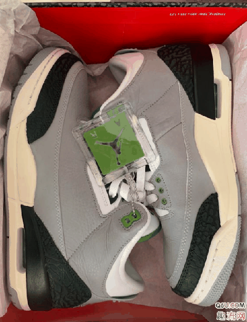 AJ3叶绿素开箱测评 AJ3叶绿素上脚图赏析