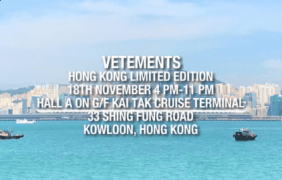 VETEMENTS 早前就曾在洛潮牌汇潮牌网店杉矶举办过一次神秘活动（VETEMENTS香港期间限定店在哪 VETEMENTS一日限定店购买攻略）