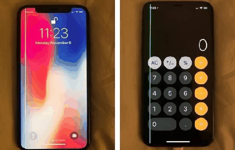  由于iPhone X使用潮牌的OLED屏幕来自三星（iphonex深陷“绿线门” 残缺的iPhone X为何热度不减?）