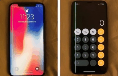  由于iPhone X使用潮牌的OLED屏幕来自三星（iphonex深陷“绿线门” 残缺的iPhone X为何热度不减?）