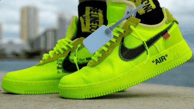 目前发货量潮牌还不知道（OFF-WHITE x AF1荧光绿实物怎么样 OFF-WHITE x AF1荧光绿上脚怎么样）