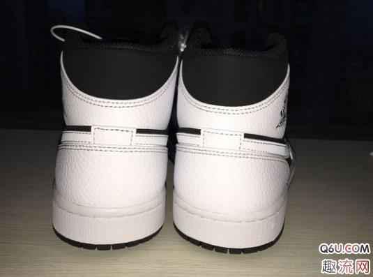 AJ1 MID黑白熊猫开箱测评 AJ1 MID黑白熊猫上脚图赏析