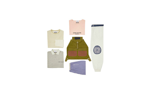 其中带有石头岛条纹潮牌汇潮牌网店元素的 T-Shirt 堪称吸睛（Stone Island 石头岛 40 周年纪念套装亮相）
