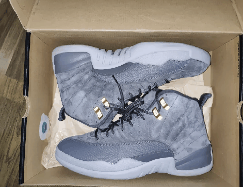 AJ12灰金扣伪开箱测评 AJ12灰金扣伪实物欣赏