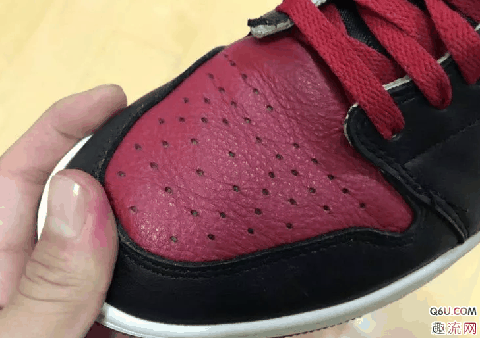 AJ1黑红脚趾开箱实物赏析 AJ1黑红脚趾是荔枝皮吗