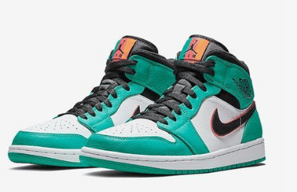AJ 1 mid南海岸开箱测评 AJ 1 mid南海岸实物欣赏
