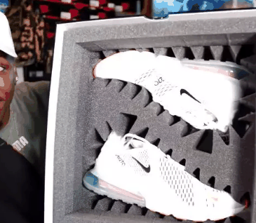 鞋款整体潮牌信息偏小一码（耐克Air Max 270白橙开箱测评 耐克Air Max 270白橙实物欣赏）