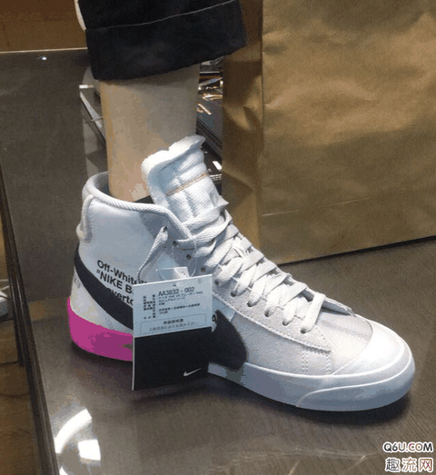 OW blazer2.0彩虹开箱测评 OW X Nike blazer mid X小威彩虹配色上脚好看吗