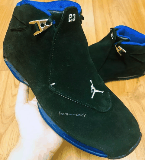 AJ18黑蓝复刻简评 AJ18黑蓝元年与复刻对比