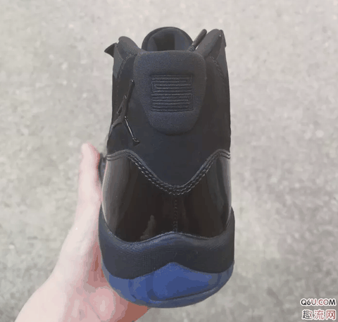 AJ11 Cap and Gown开箱测评 AJ11黑麂皮上脚好看吗