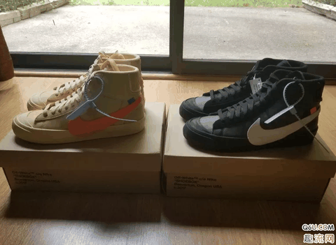 OW blazer2.0万圣节和黑色开箱测评 OW联名Nike blazer mid万圣节和黑色哪双好看