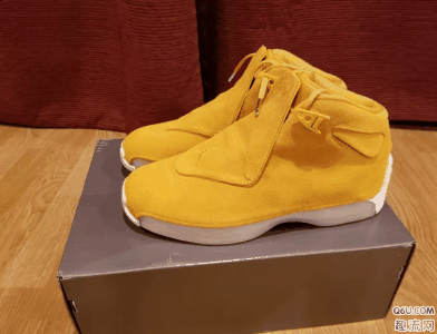 黄白配色 AJ18黄麂皮潮牌商城上脚好看吗 上脚的话（AJ18黄麂皮开箱测评 AJ18黄麂皮做工很差）