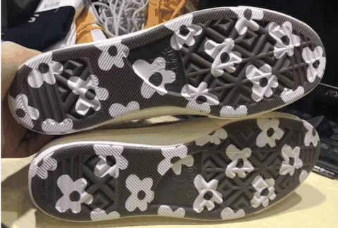 采用了棕色花潮牌信息呢面料制成（Golf Le Fleur x CONVERSE 1970s什么时候发售 Golf Le Fleur x CONVERSE 1970s实物欣赏）