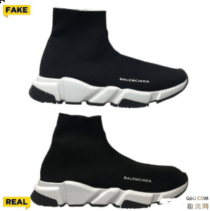 我们检查鞋面面潮牌品牌料细腻针织程度（巴黎世家袜子鞋如何快速辨别真假 巴黎世家袜子鞋真假对比图）