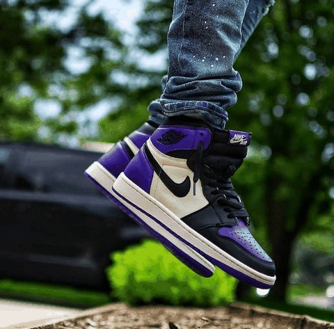 AJ1黑紫脚趾实物欣赏 AJ1黑紫脚趾怎么搭配