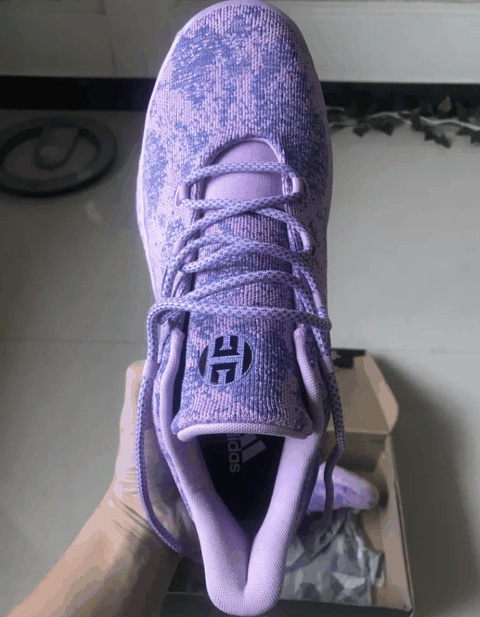 防滑性能一定很潮牌信息好 鞋款的商标（哈登b/e x 骚紫开箱 哈登b/e x 骚紫实物欣赏）