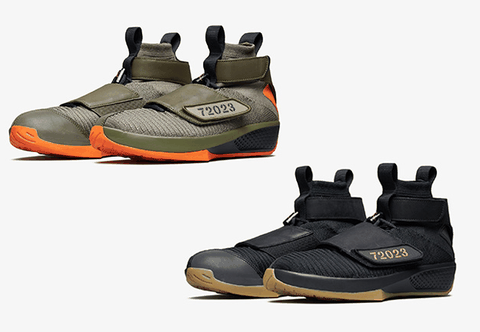 Air Jordan 20 标志性的魔术贴及脚踝绑带潮牌品牌得以保留 在魔术贴上新增了可以更换的魔术贴设计（AJ20甜瓜专属实物欣赏 AJ20甜瓜专属什么时候发售）