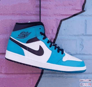 Air Jordan 1 Mid “Blue潮牌汇潮牌网店 Lagoon” 还是一双搭配之作（AJ1 mid 八孔鞋款有哪些 AJ1八孔和九孔的区别是什么）