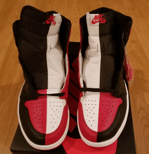 AJ1阴阳静态开箱 AJ1阴阳实物欣赏