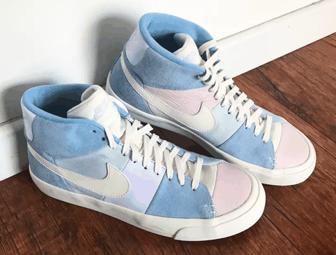 不难发现鞋款针潮牌资讯线做工很是一般（Nike Blazer 复活节开箱 Nike Blazer 复活节偏码吗）