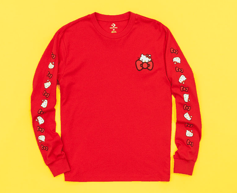 并伴有相关服潮牌资讯饰一并登场（Hello Kitty x 匡威联名在哪买 Hello Kitty x 匡威联名有哪些）