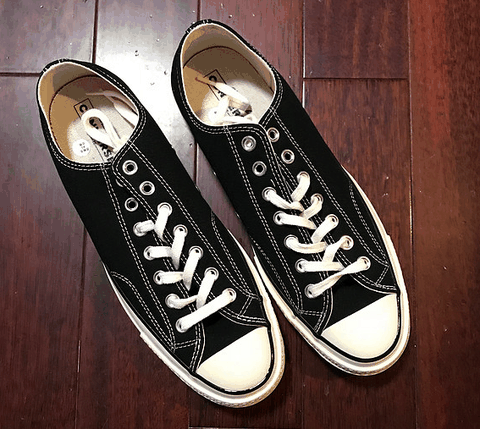 除了两条很显潮牌品牌眼橡胶黑边（CONVERSE All Star 70帆布鞋开箱 匡威 All Star 70帆布鞋实物欣赏）