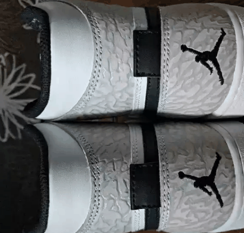 AJ1白爆裂开箱 AJ1白爆裂实物欣赏