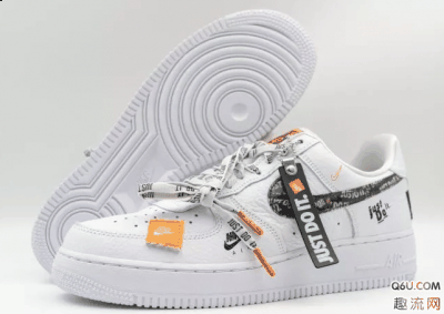可以看到鞋潮牌汇潮牌网店舌最上面（AF1 Just Do It纯白细节欣赏 AF1 Just Do It纯白脚感怎么样）