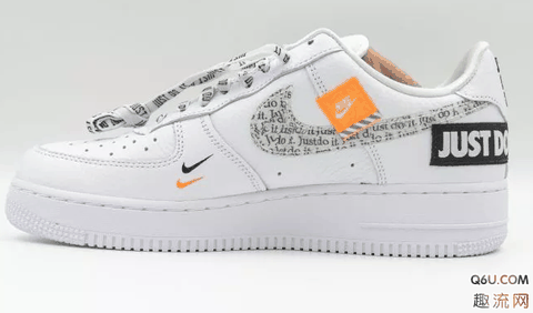 可以看到鞋潮牌汇潮牌网店舌最上面（AF1 Just Do It纯白细节欣赏 AF1 Just Do It纯白脚感怎么样）