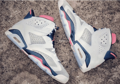 鞋身选用了淡潮牌信息雅的灰白配色（AJ6“Tinker”会暴涨吗 AJ6“Tinker”难买吗）