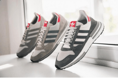  阿迪ZX500在哪买 adidas Originals ZX500 RM 将在 7潮牌信息 月 7 日以点缀有红色的白灰配色“Grey Four”Afew等指定店铺首发（阿迪ZX500在哪买 Adidas Originals ZX500多少钱）