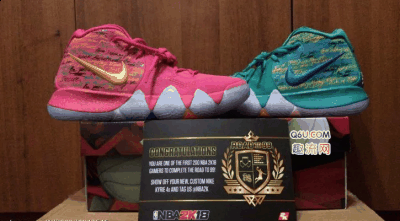 全球限量潮牌汇潮牌网只有200双（欧文4“nba2k”开箱测评 欧文4游戏限定实物赏析）