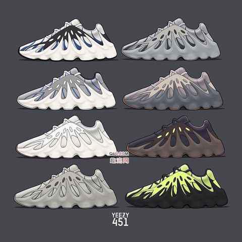 YEEZY 451有哪几个配色 YEEZY 451多少钱