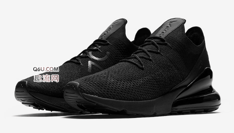 耐克Air Max 270纯黑在哪买 Nike Air Max 270 Flyknit “Triple Black”多少钱