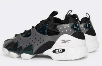一款采用了黑潮牌汇潮牌网色与灰色的鞋面（锐步3D OP.98在哪买 Reebok 3D OP.98多少钱）
