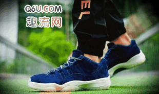 Air Jordan 11 鞋潮牌资讯型最高的规格（蓝麂皮AJ11开箱测评 Air Jordan 11 Low RE2PECT脚感如何）