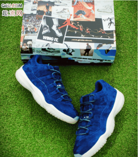 Air Jordan 11 鞋潮牌资讯型最高的规格（蓝麂皮AJ11开箱测评 Air Jordan 11 Low RE2PECT脚感如何）
