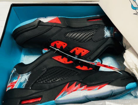 AJ5 low新年风筝开箱测评 AJ5低帮中国年细节赏析