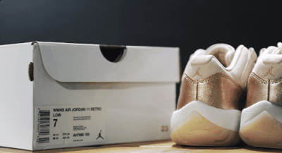 感兴趣的鞋迷潮牌商城千万不要错过（AJ11 low玫瑰金开箱测评 AJ11 Rose Gold低帮版实物细节赏析）