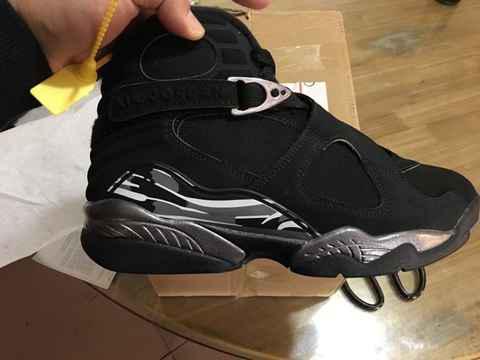AJ8黑银配色开箱测评 Air Jordan 8黑银实物赏析