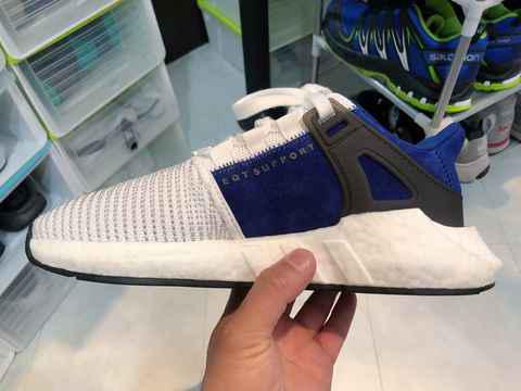 阿迪达斯eqt boost蓝白脚感好吗 Adidas EQT Boost蓝白上脚测评