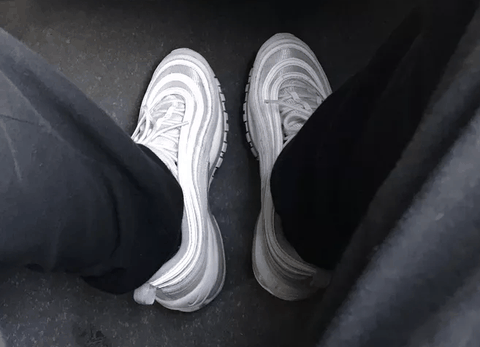 Air max 97纯白开箱图 耐克Air max 97纯白实物细节欣赏
